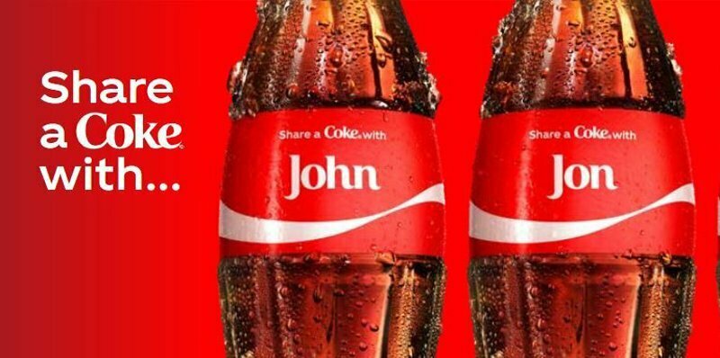 Coca-Cola Share a Coke Campaign debranding